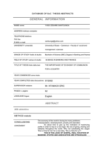 DATABASE OF EoC THESIS ABSTRACTS