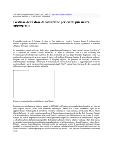 Gestione della dose di radiazione per esami più sicuri e appropriati