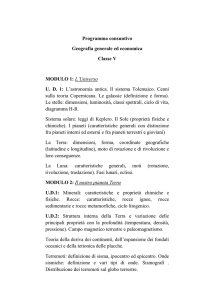 Programma consuntivo Geografia generale ed economica Classe V