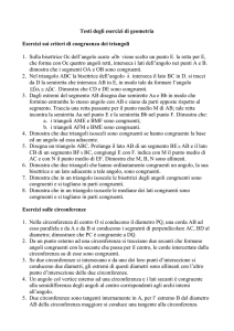 Testi degli esercizi di geometria