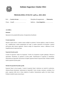 2F matematica - Giotto Ulivi
