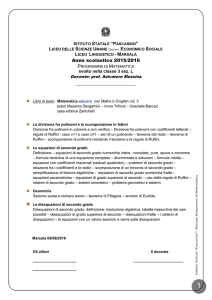 Matematica - Istituto Statale Pascasino