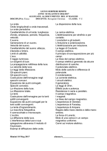 programma svolto 5U -FISICA