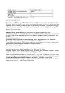 neurobiochimica - Corso di Laurea in Biotecnologie