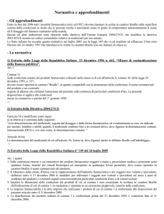 Normativa ed approfondimenti