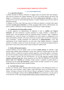 Riassunto Prima Guerra Mondiale