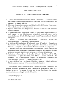 1 Liceo Cavalleri di Parabiago – Sezione Liceo Linguistico di