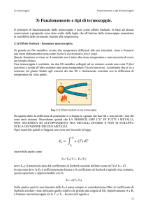 3)Funzionamento e tipi di termocoppie