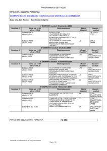 titolo dell`iniziativa formativa