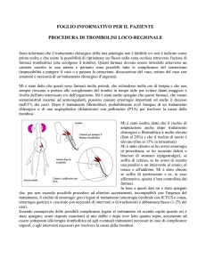 foglio informativo per il paziente