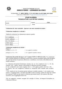 1 Valutazione finale stage - Istituto di Istruzione Superiore Enrico