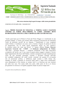 primo maggio di violenza a torino, sassi e bastoni contro le