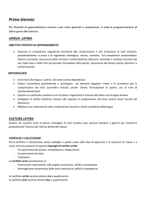 Primo biennio Per Risultati di apprendimento comuni e per Linee