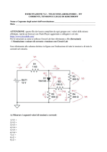 Esercitazione due
