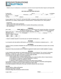 Modello unico parte I - Linea Reti e Impianti Srl