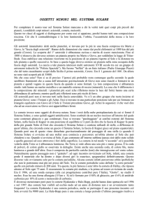 I corpi minori del Sistema Solare
