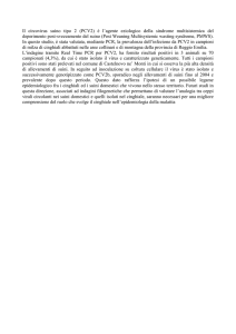 Il circovirus suino tipo 2 (PCV2) è l`agente eziologico della sindrome