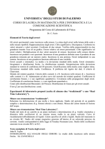 Laboratorio di Fisica - Matematica e Informatica