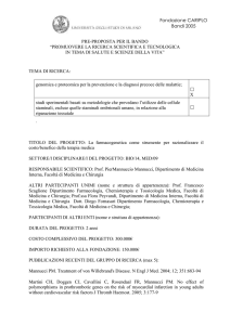 24. Progetto P. Mannucci: La farmacogenetica come strumento per