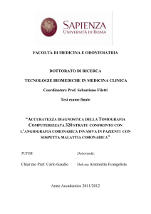 FACOLTà DI MEDICINA E ODONTOIATRIA DOTTORATO DI