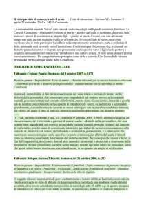 Il vizio parziale di mente esclude il reato Corte di