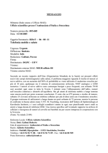 Telefonia mobile e salute