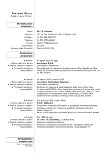 Curriculum Vitae in formato europeo