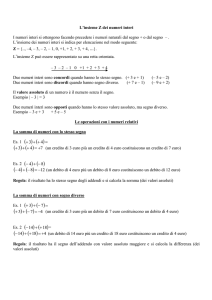 Le operazioni con i numeri relativi - Nervi
