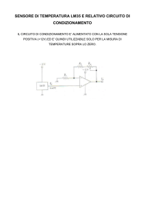 sensore di temperatura lm35 e relativo circuito di