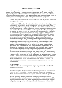 App 1.1 Cristianesimo e cultura