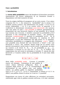 Calcolo delle Probabilità - Dipartimento di Matematica