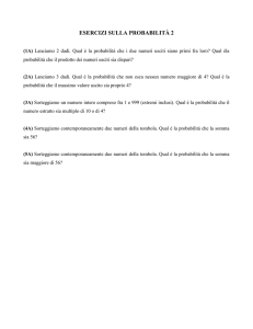 esercizi sulla probabilità 2 - TED