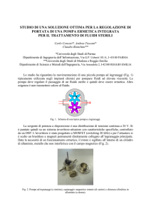 studio di una soluzione ottima per la regolazione di portata di una