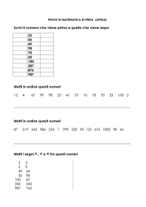prove di matematica classe terza 2quad