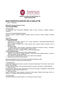 Programma di Statistica medica – I° anno I° semestre