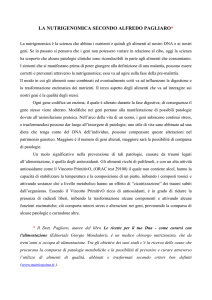 la nutrigenomica secondo alfredo pagliaro