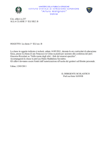 MINISTERO DELLA PUBBLICA ISTRUZIONE ISTITUTO STATALE di