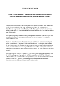 COMUNICATO STAMPA – Sottosegretario all`Economia Paola De