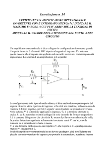Esercitazione n .14 VERIFICARE UN AMPIFICATORE