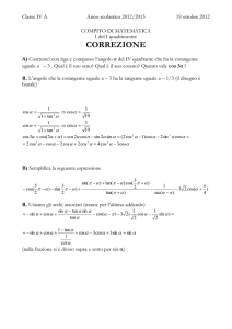 COMPITO DI MATEMATICA