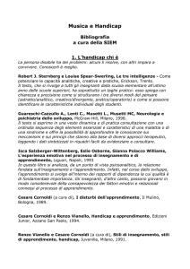 Musica e Handicap - Censimento Centri di Ricerca