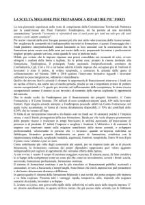 LA SCELTA MIGLIORE PER PREPARARSI A RIPARTIRE PIU