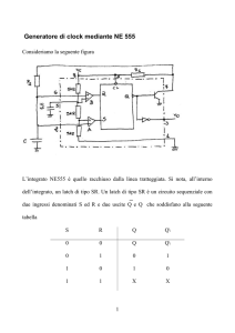 Generatore di clock mediante NE 555