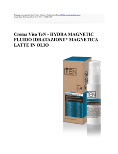 Crema Viso TeN - HYDRA MAGNETIC FLUIDO IDRATAZIONE
