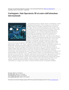 Garbagnate: Sala Operatoria 3D al centro dell