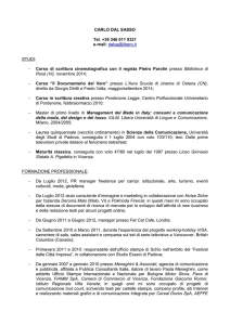 Estati 1994 e 1995: camerire presso ristorante/pizzeria “Al Pellegrino”