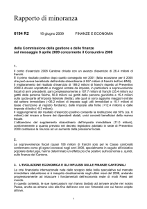Rapporto di minoranza - Repubblica e Cantone Ticino