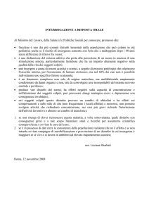 INTERROGAZIONE A RISPOSTA ORALE
