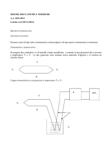 Misure di temperatura