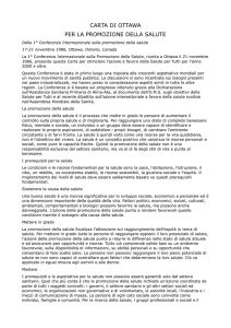carta di Ottawa - Comune di Capannori